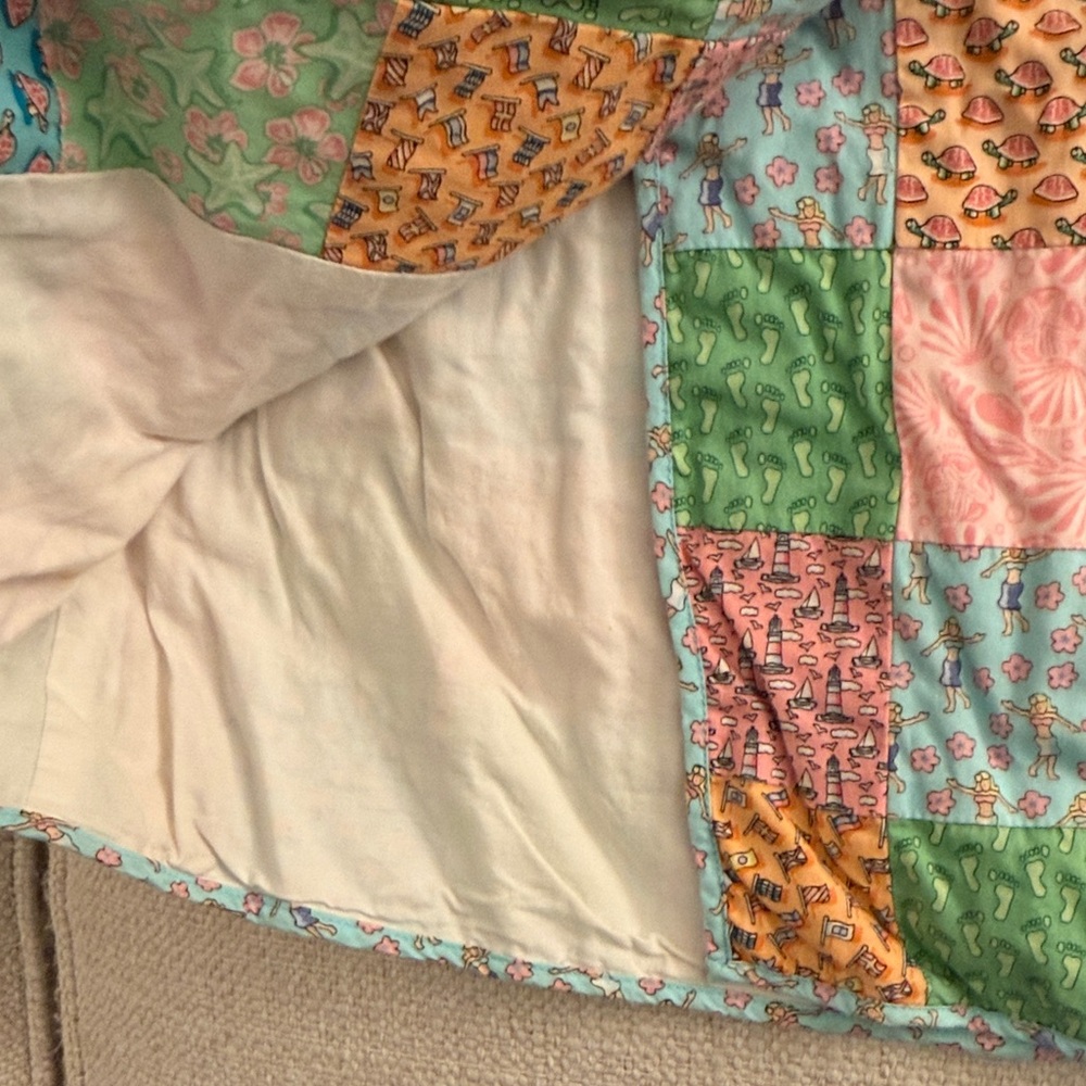 Vineyard Vines Multicolor Patchwork A-Line Skirt - image 3